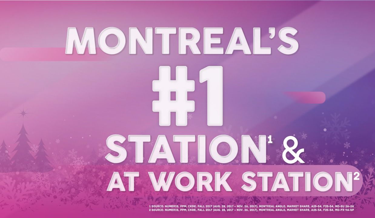 THE BEAT 92.5 IS MONTREAL’S #1 RADIO STATION!